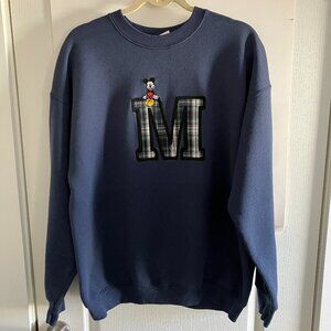 Mickey Mouse X-large Plaid Blue Sweatshirt Vintage?